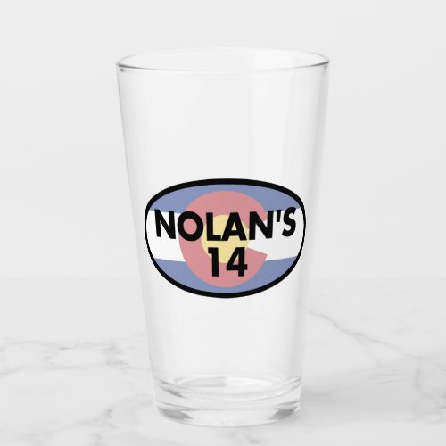 Nolans 14 Colorado Flag Oval Glass