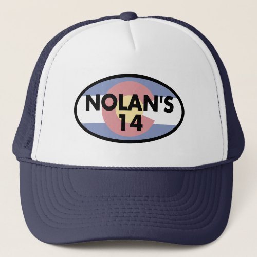 Nolans 14 Colorado Flag Oval Trucker Hat
