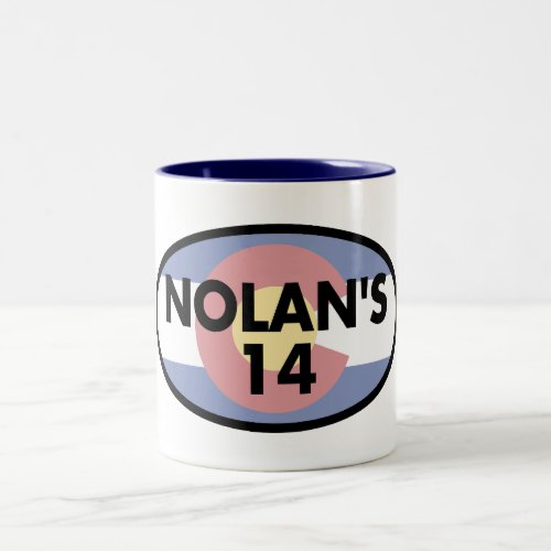 Nolans 14 Colorado Flag Oval Two_Tone Coffee Mug