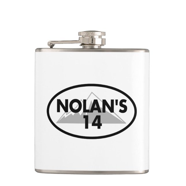 Nolan's 14 Colorado Oval Flask (Front)