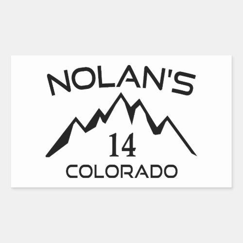 Nolans 14 Colorado Rectangular Sticker