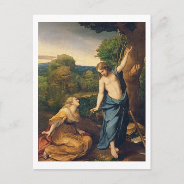 Noli Me Tangere, c.1534 (oil on canvas) (for detai Postcard (Front)