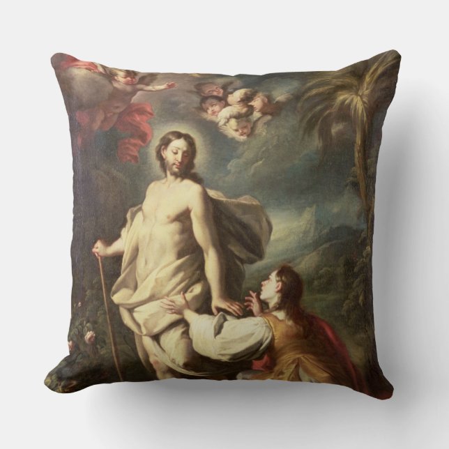 Noli Me Tangere Throw Pillow (Front)