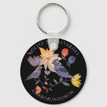 Nolite Te Bastardes Carborundorum birds | flowers Keychain