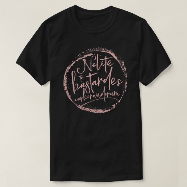 Nolite Te Bastardes Carborundorum Fitted Scoop T-S T-Shirt (Design Front)