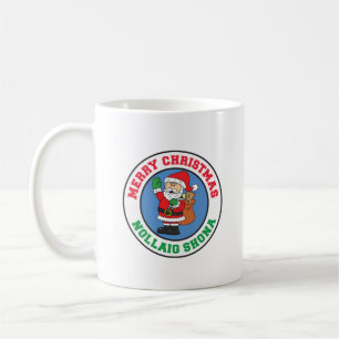 Nollaig Shona Irish Christmas Santa Coffee Mug