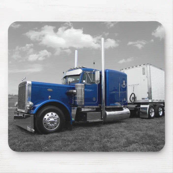 Peterbilt 389 Semi-Truck Wall Clock-Add Your Business Name Free!