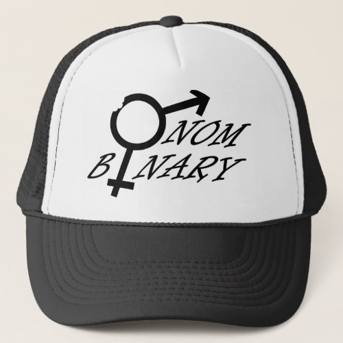 Nom_Binary Trucker Hat