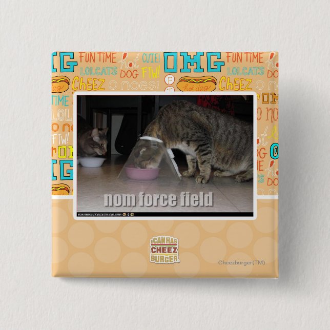 nom force field pinback button (Front)