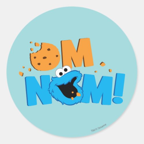 Nom Nom Cookie Classic Round Sticker