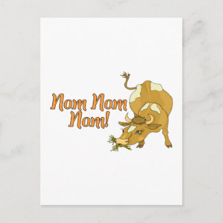 Nom Nom Cow Postcard
