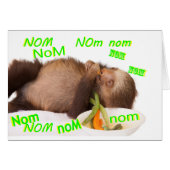 nom nom nom sloth cards (Front Horizontal)