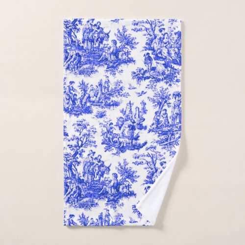 NOMADESAUSTRALIENS French Royal blue Jouy design Hand Towel