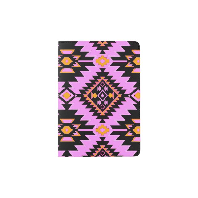 NOMADESAUSTRALIENS pink aztec Passport Holder (Front)