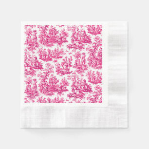 NOMADESAUSTRALIENS  Red toile de Jouy Napkins