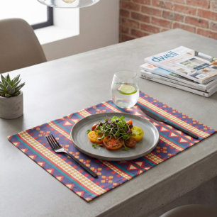 Nomadic Dreams   Aztec Pattern Cloth Placemat