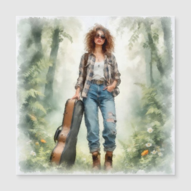 Nomadic musician in the enchanted forest (Front)