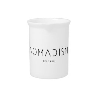 Nomadism Records Black Logo Beverage Pitcher