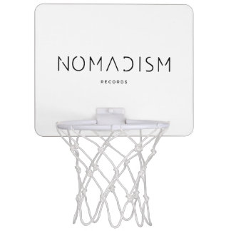 Nomadism Records Black Logo Mini Basketball Hoop