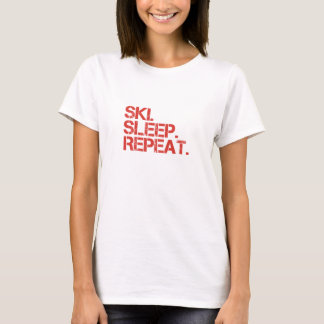 Nomapsneeded.com Ski. Sleep. Repeat. T-shirt Women