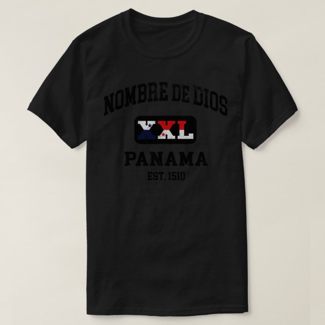 Nombre de Dios Panama XXL Athletic design T-Shirt (Design Front)
