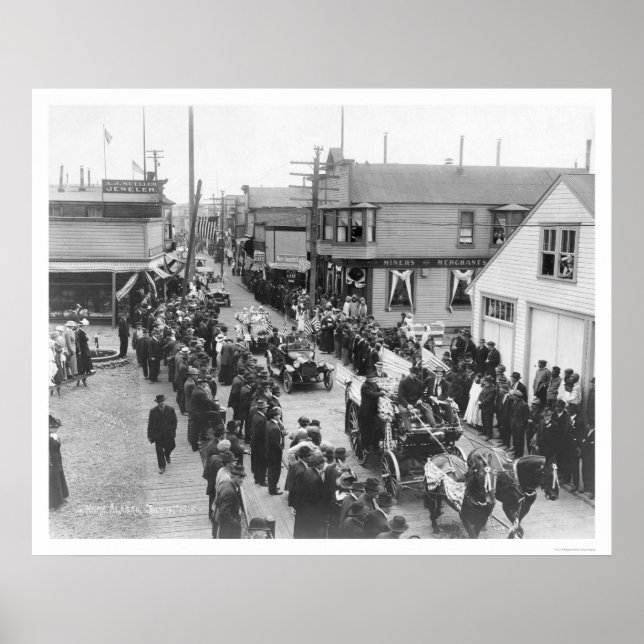 Nome, Alaska July 4th Parade 1915 Poster (Front)