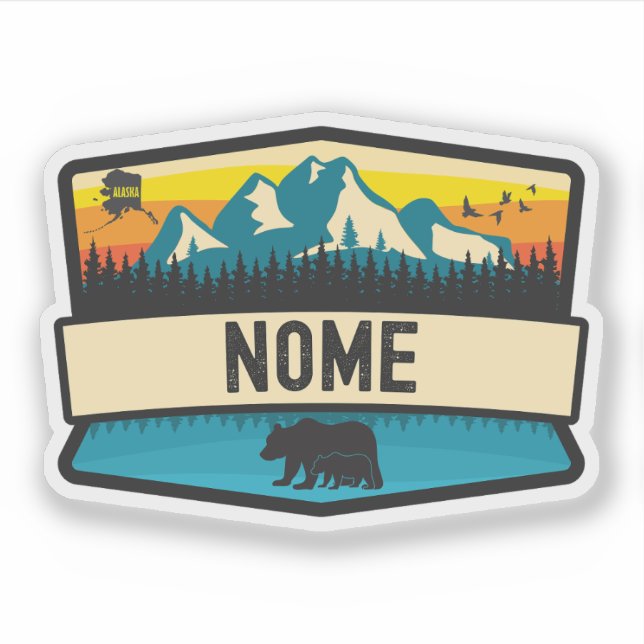 Nome, Alaska Sticker (Front)