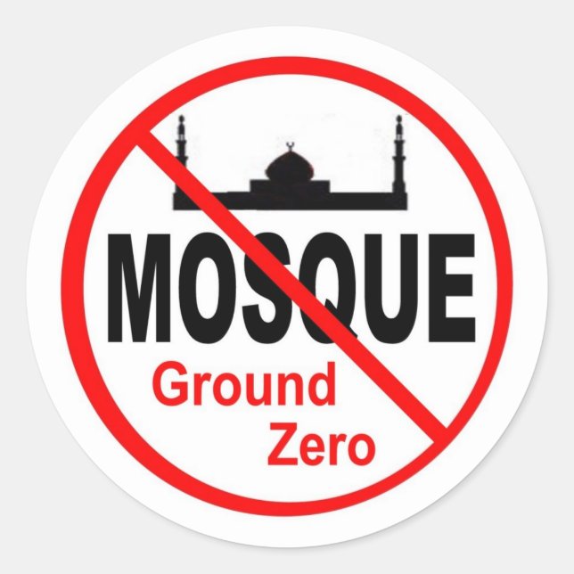 NoMosque Sticker (Front)