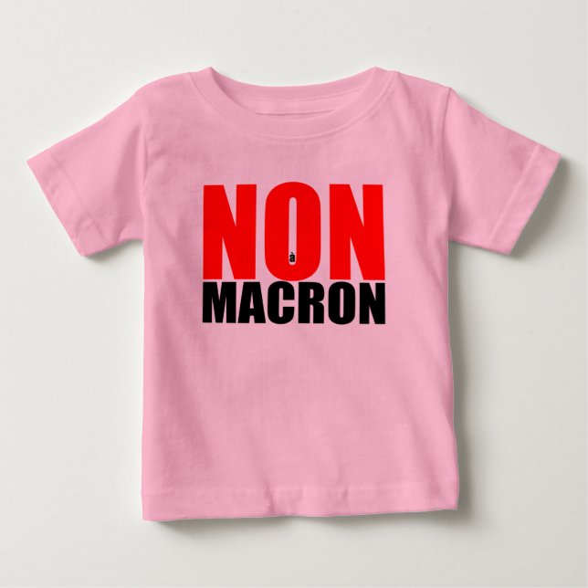 NON à MACRON Baby Girl T-shirt (Front)