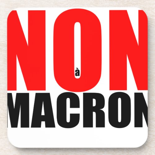 NON  MACRON Beverage Coaster