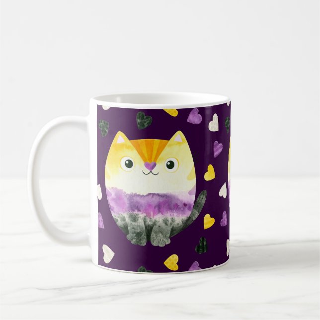 Non-Binary Cat Mug (Left)