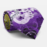 Non-Binary Dragon Damask - NonBinary Pride Flag Neck Tie