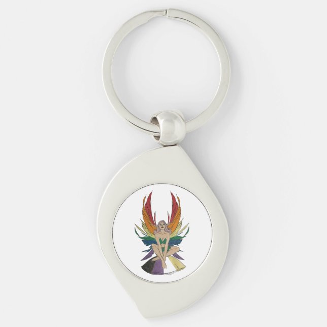 Non-binary Faerie Keychain (Front)