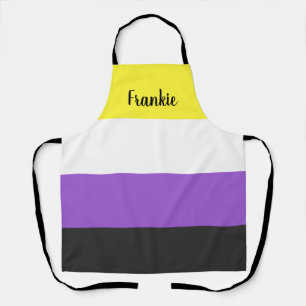 Non-binary Flag All-Over Print Apron