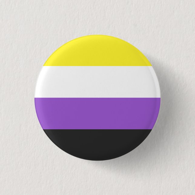 Non-Binary Flag Button (Front)