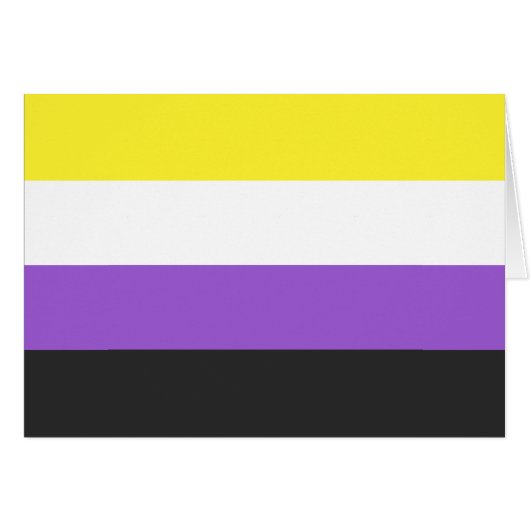 Non-Binary Flag Cards (Front Horizontal)