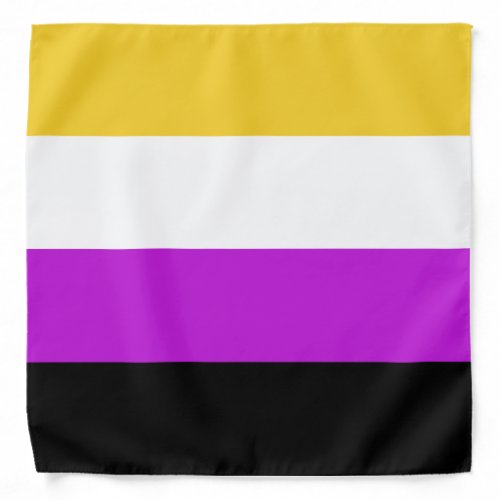 Non_Binary Flag Colors Bandana