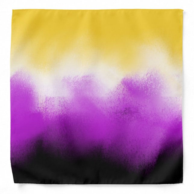 Non-Binary Flag Colors Bandana (Front)