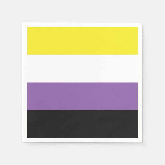 Non Binary Flag Napkins (Front)