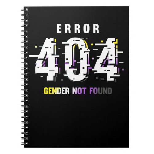 Non Binary Gender LGBTQ Queer Pride Notebook