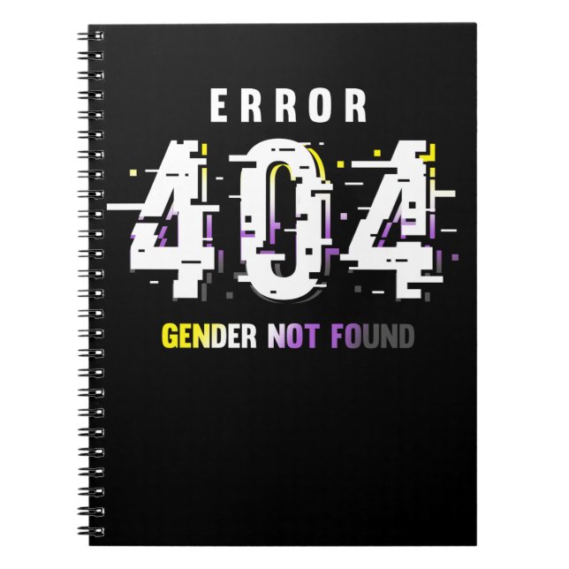 Non Binary Gender LGBTQ Queer Pride Notebook (Front)