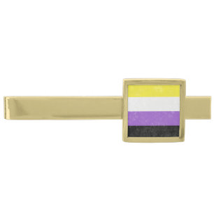 Non-binary Gold Finish Tie Bar