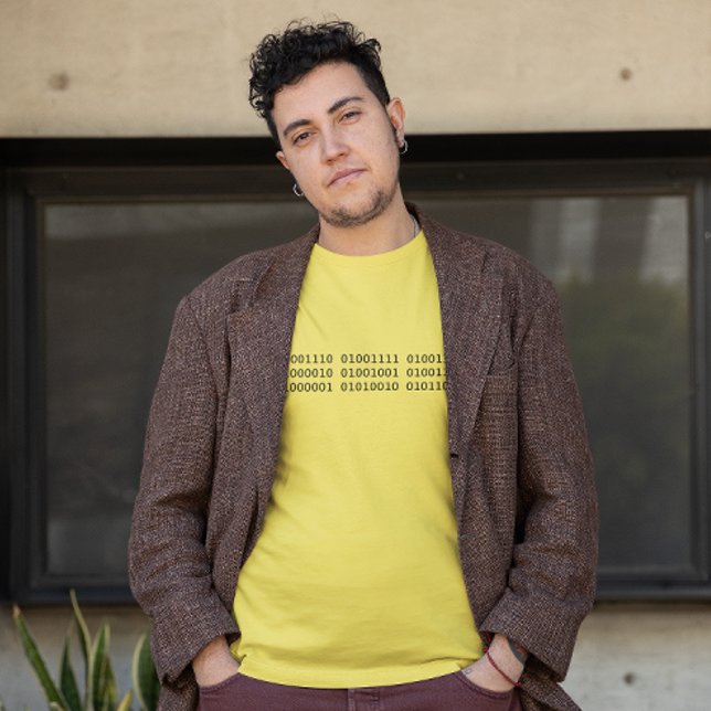 Non Binary in Binary Code Tee Shirt (Creator Uploaded)