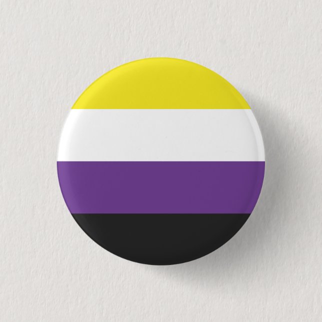 Non Binary Pin Badge (Front)