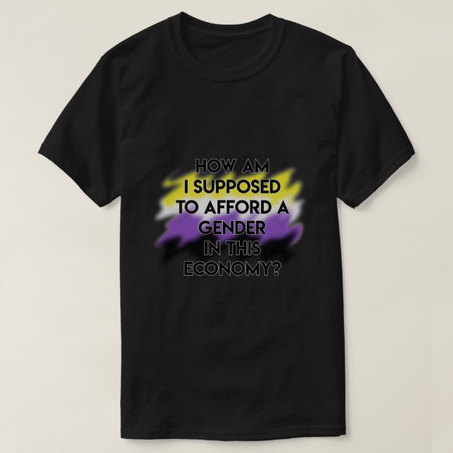 Non-binary Pride Affordability Essential T-Shirt (Design Front)