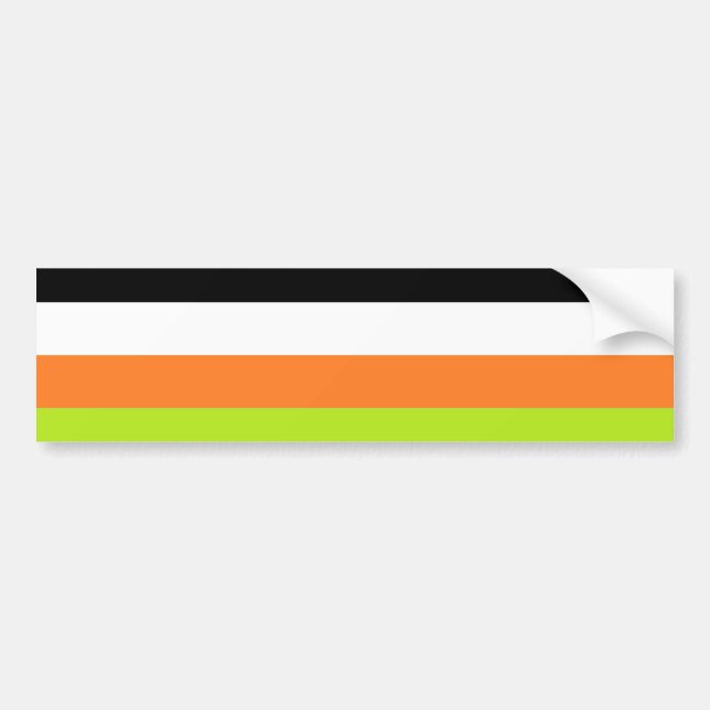 Non-Binary Pride Bumper Sticker (Front)