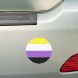 Non Binary Pride Car Magnet