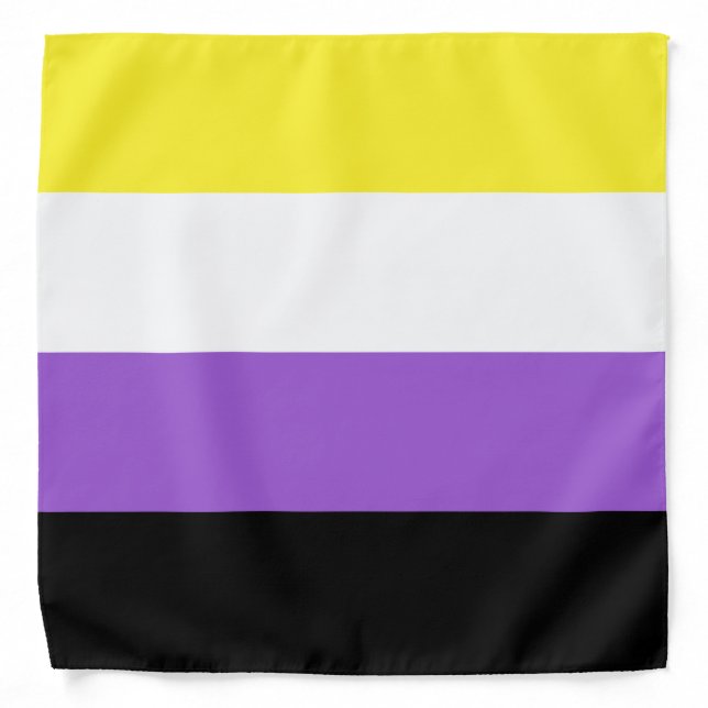 Non Binary Pride Flag Bandana (Front)