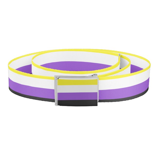 Non-Binary Pride flag Belt (Coil)