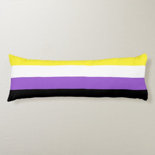 Non Binary Pride Flag Body Pillow
